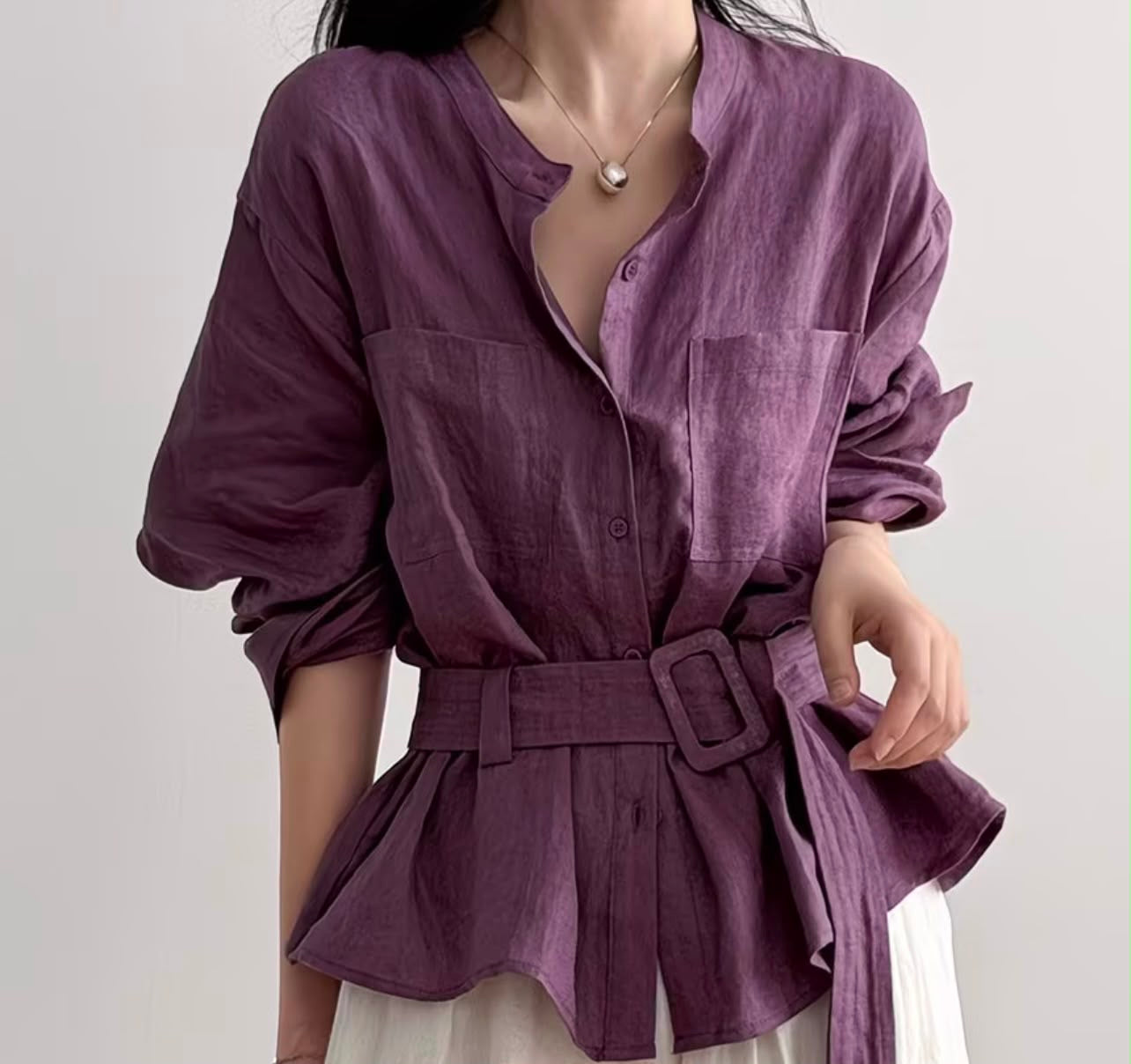 Purple blouse