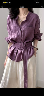 Purple blouse